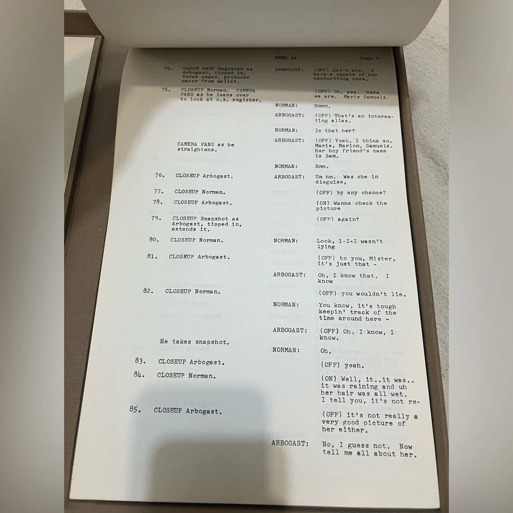 ❌SOLD❌Original Psycho Dialogue Movie Script Signed By Book Author Robert Bloch - Picture 11 of 14